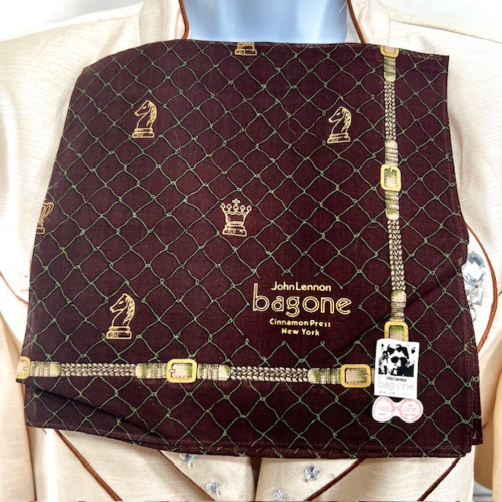 New Classic John Lennon BagOne NY Men  Handkerchief Cotton 18" Bugendy Check (87